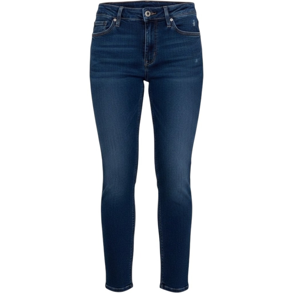 Aeropostale Women 8R Low Rise Jegging Dark Wash Raw Hem Jeans 6680AF20 Stretch